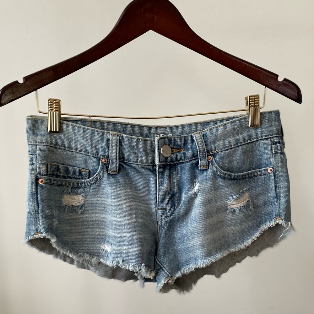 BDG/ Urban Outfitters Low Rise Blue Denim Jean Shorts- Size 24 W